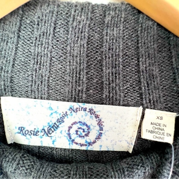 Anthropologie | Rosie Neira Thelma Ribbed Mockneck Tunic Sweater Size XS - Picture 7 of 9